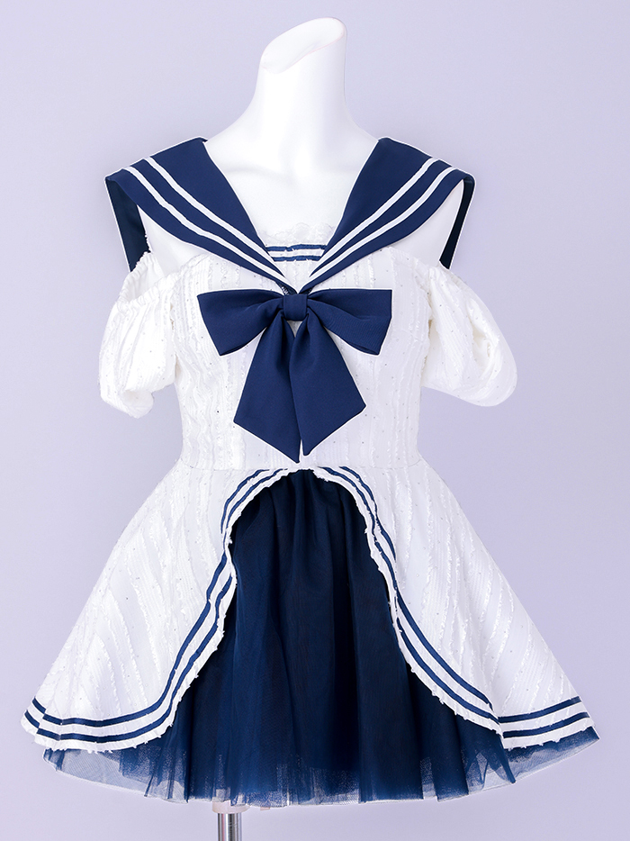 【2点セット】Marine Etoile Sailor マリンエトワールセーラー[ホワイト] vcsot-250235-2a