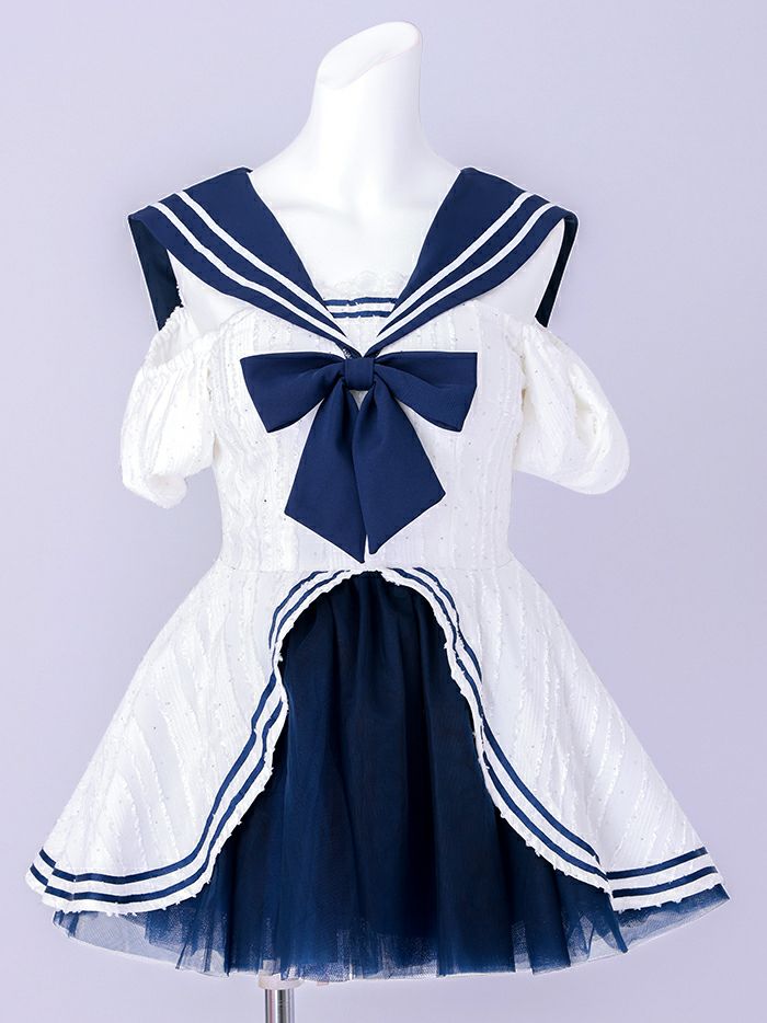 【2点セット】Marine Etoile Sailor マリンエトワールセーラー[ホワイト] vcsot-250235-2a