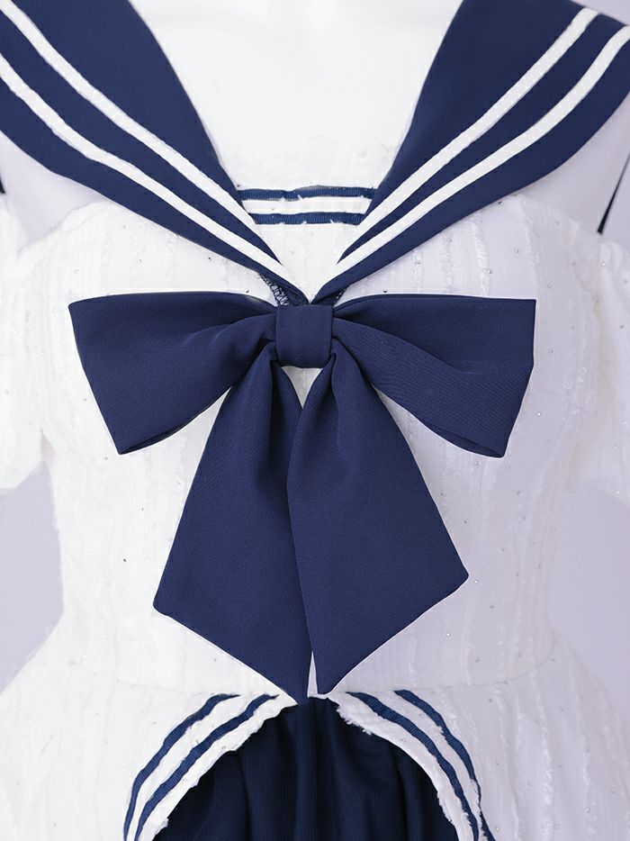 【2点セット】Marine Etoile Sailor マリンエトワールセーラー[ホワイト] vcsot-250235-2a