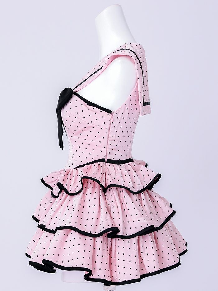 【2点セット】Dot Sweet Marine ドットスイートマリン [ピンク] vcsot-250233-1a