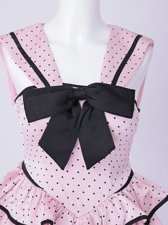 【2点セット】Dot Sweet Marine ドットスイートマリン [ピンク] vcsot-250233-1a