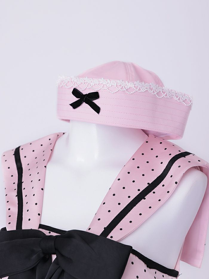 【2点セット】Dot Sweet Marine ドットスイートマリン [ピンク] vcsot-250233-1a