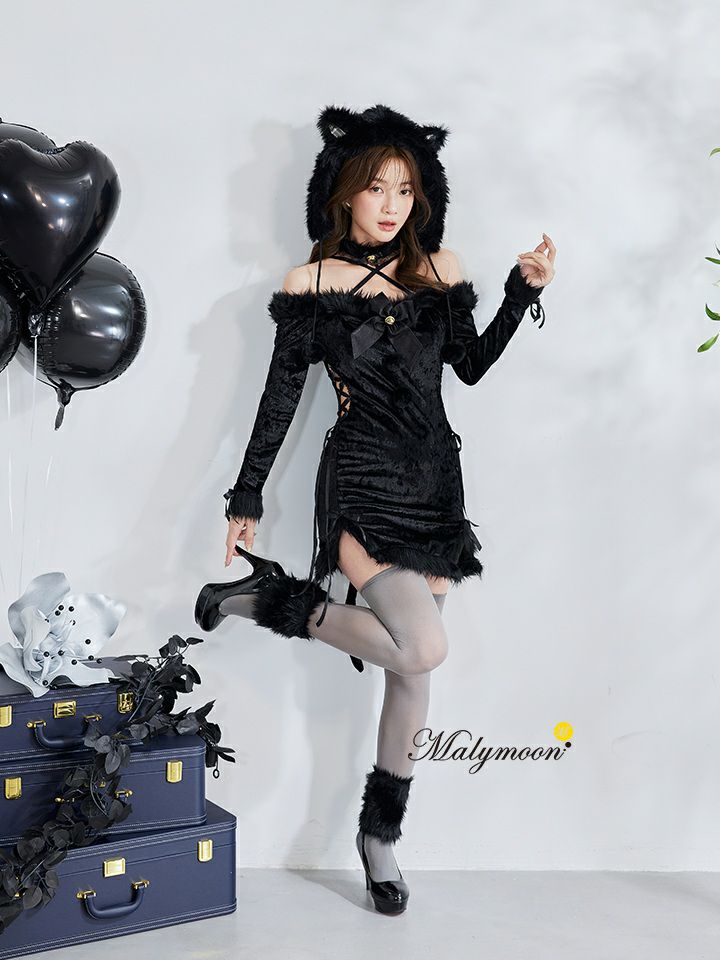 【6点セット】Malymoon マリームーン ノワールベルキャット [ブラック] ml10266