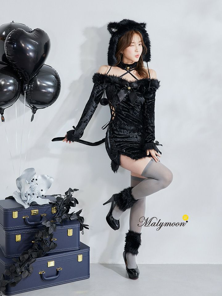 【6点セット】Malymoon マリームーン ノワールベルキャット [ブラック] ml10266