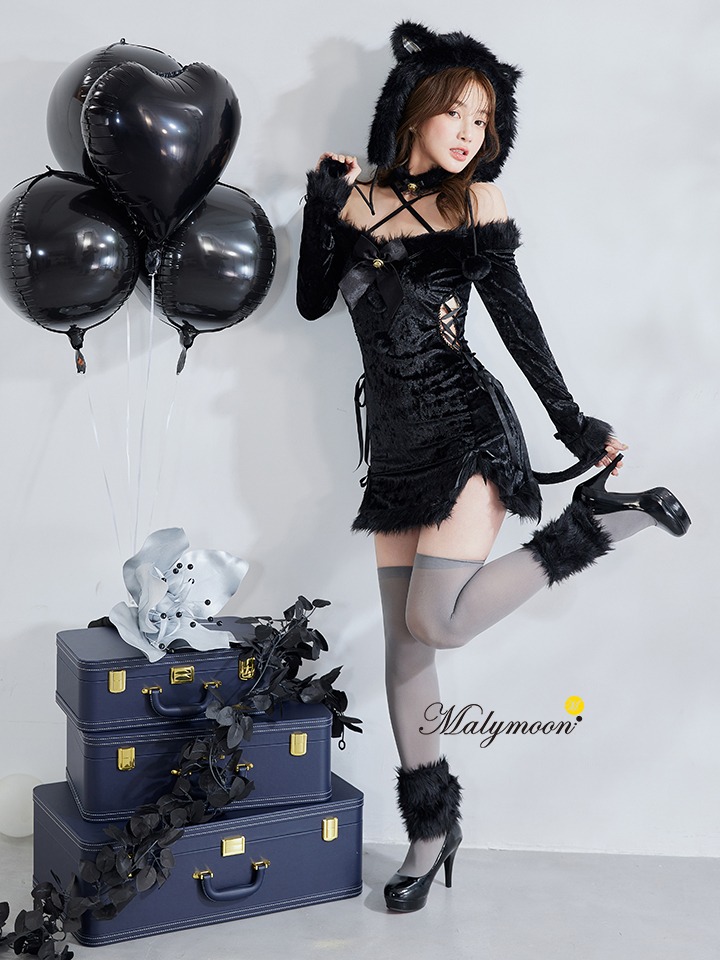 【6点セット】Malymoon マリームーン ノワールベルキャット [ブラック] ml10266