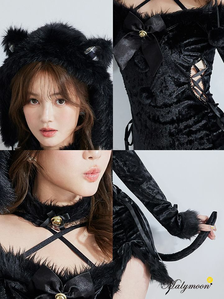 【6点セット】Malymoon マリームーン ノワールベルキャット [ブラック] ml10266