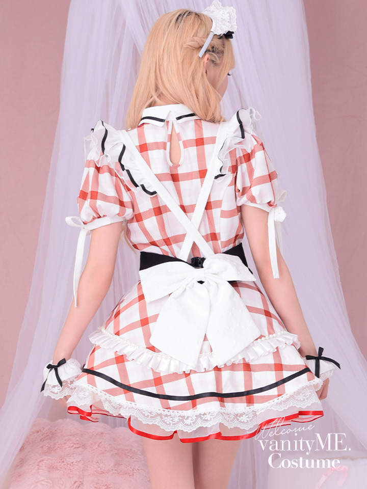 【7点セット】Malymoon マリームーン シャーベットチェックメイド [レッド] ml10251-2