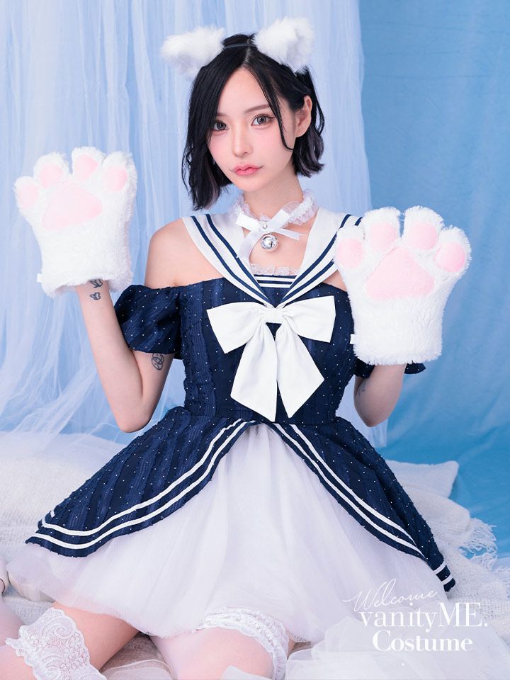 【2点セット】Marine Etoile Cat マリンエトワールキャット[ネイビー] vcsct-250235-1b