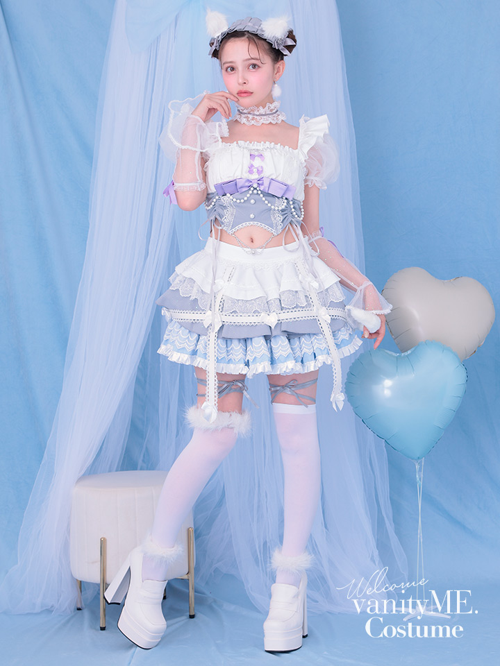 【10点セット】Malymoon マリームーン ロココフィーユキャットドレス [ブルー] ml10253-2