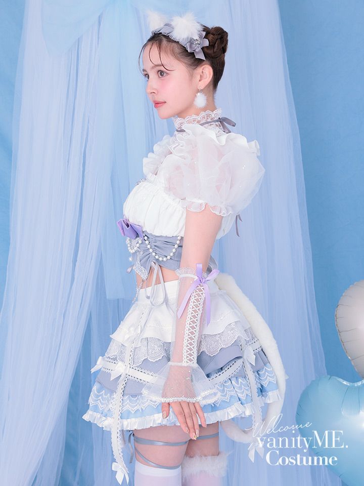 【10点セット】Malymoon マリームーン ロココフィーユキャットドレス [ブルー] ml10253-2