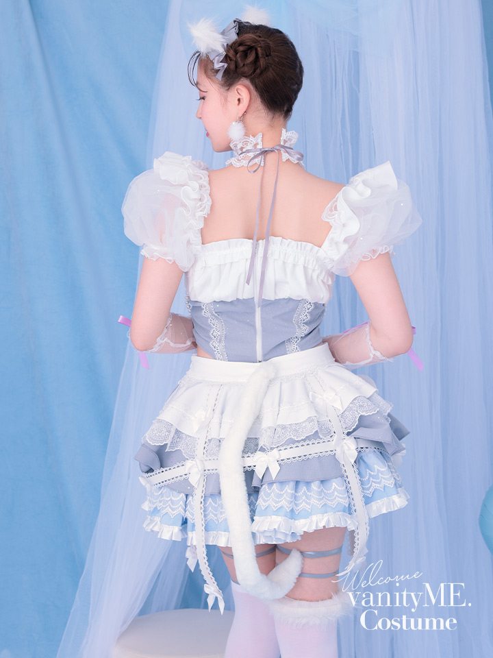 【10点セット】Malymoon マリームーン ロココフィーユキャットドレス [ブルー] ml10253-2