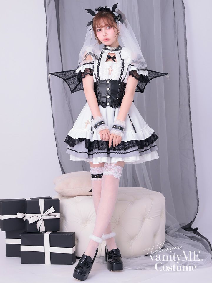 【11点セット】Malymoon マリームーン ゴシックデビルシスター [ホワイト×ブラック] ml10257