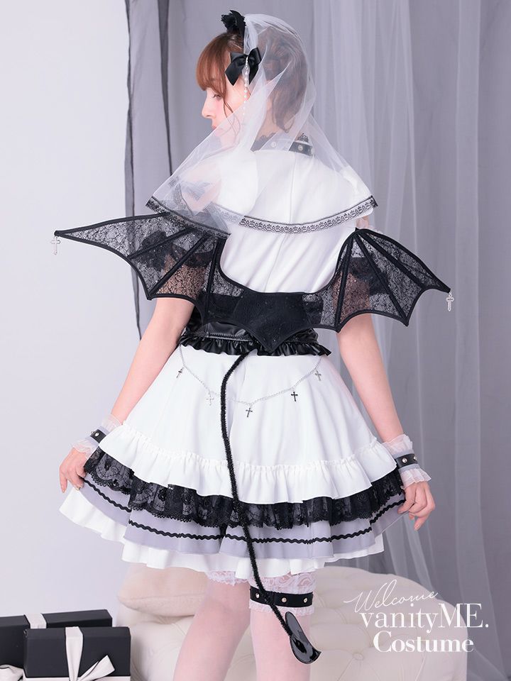 【11点セット】Malymoon マリームーン ゴシックデビルシスター [ホワイト×ブラック] ml10257