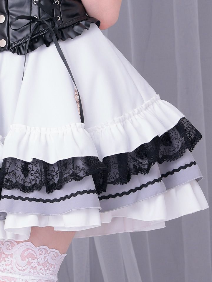 【11点セット】Malymoon マリームーン ゴシックデビルシスター [ホワイト×ブラック] ml10257