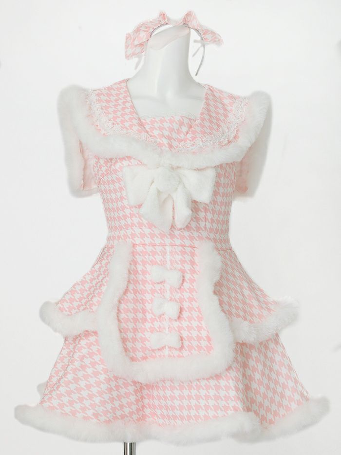 【4点セット】シュガーセーラーガールドレス ピンク vcsmd-250220-1