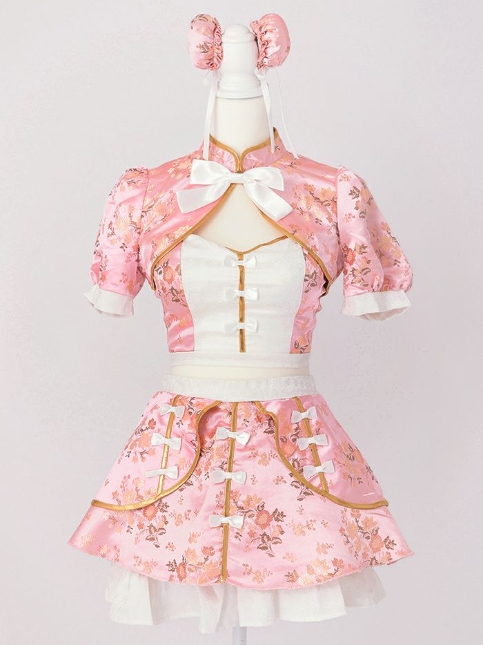 【6点セット】sweet dream china dress!! ピンク vcsch-23987-1