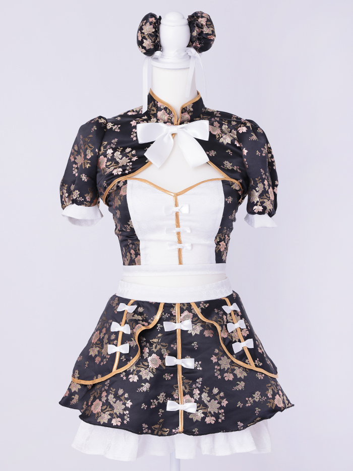 【6点セット】sweet dream china dress!! ブラック vcsch-23987-2