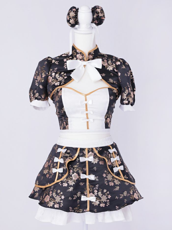 【6点セット】sweet dream china dress!! ブラック vcsch-23987-2