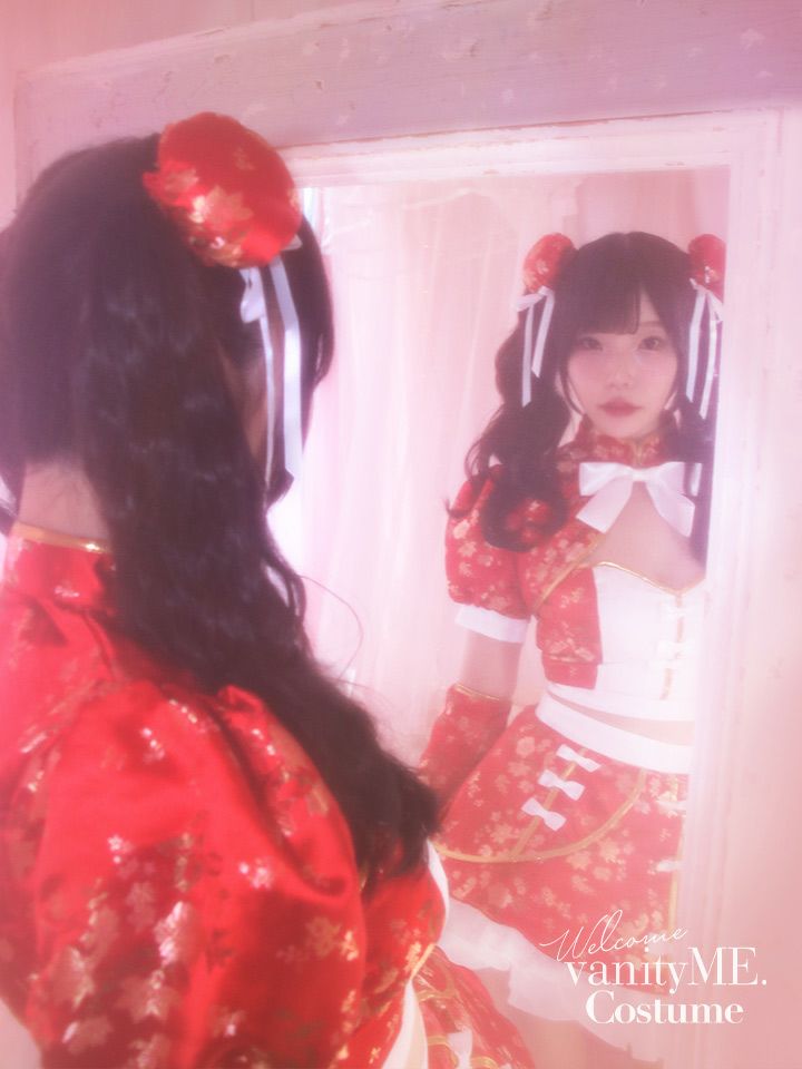 【6点セット】sweet dream china dress!! レッド vcsch-23987-3