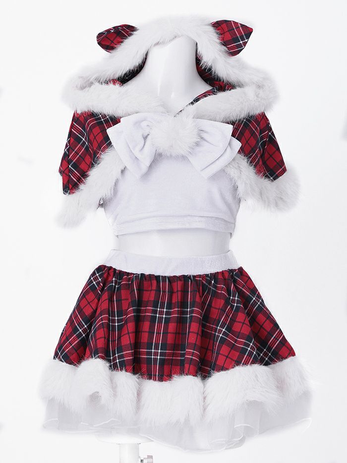 【3点セット】おてんばキャットドレス レッド vcsct-23986-2