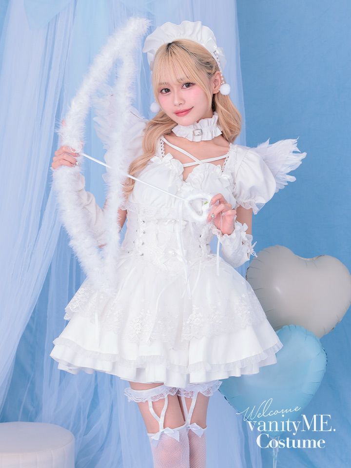 【7点セット】Malymoon マリームーン ゴシックドールエンジェル [ホワイト] ml10249-1