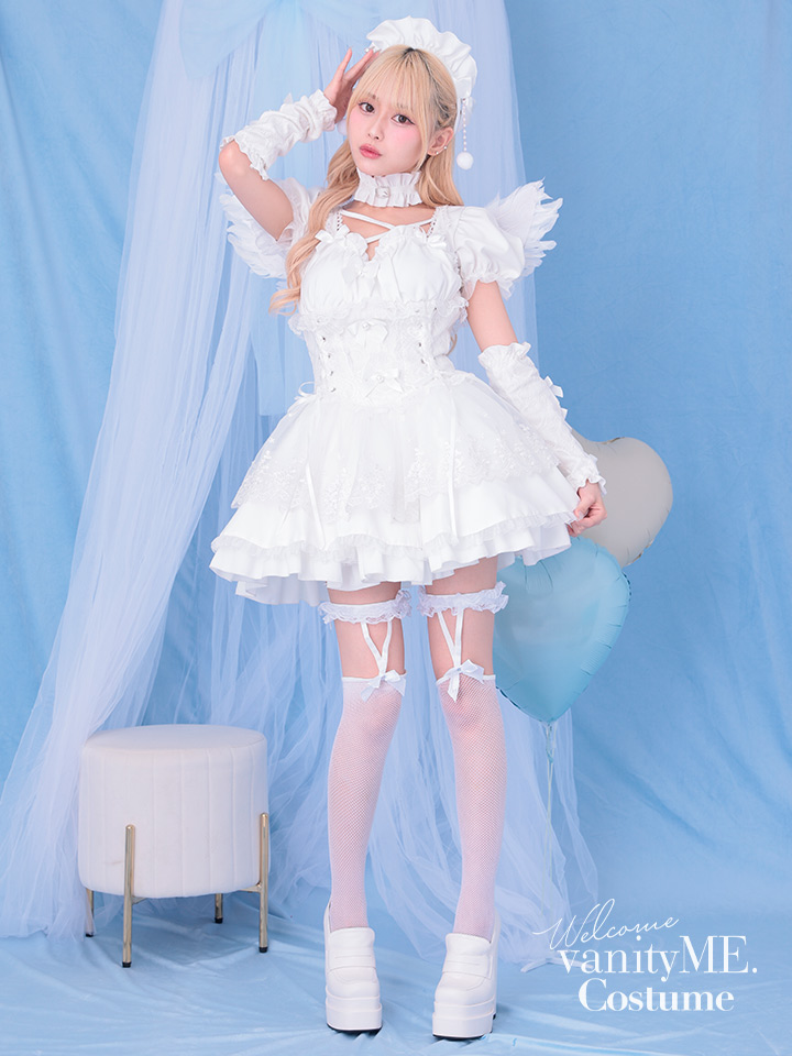 【7点セット】Malymoon マリームーン ゴシックドールエンジェル [ホワイト] ml10249-1