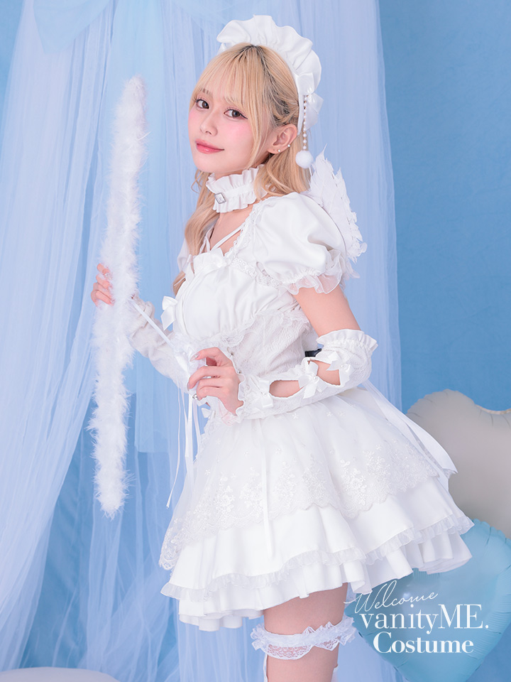 【7点セット】Malymoon マリームーン ゴシックドールエンジェル [ホワイト] ml10249-1