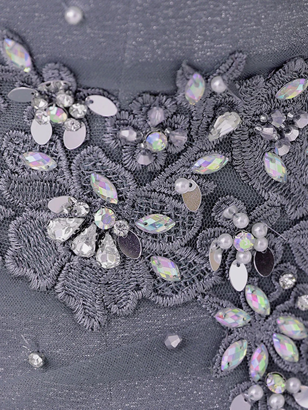 AngelR エンジェルアール ホルターネックフラワーレースビジューメッシュラメタイトマイクロミニドレス ar25845