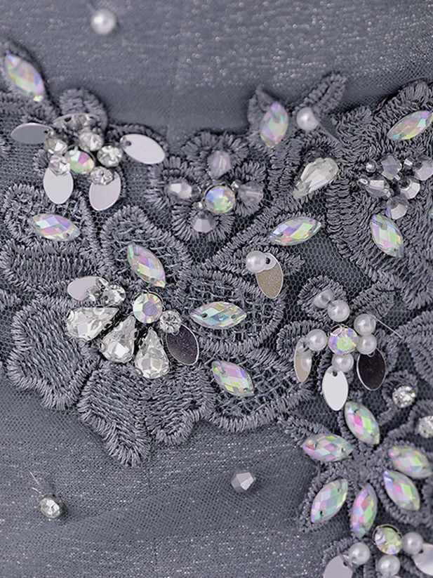 AngelR エンジェルアール ホルターネックフラワーレースビジューメッシュラメタイトマイクロミニドレス ar25845