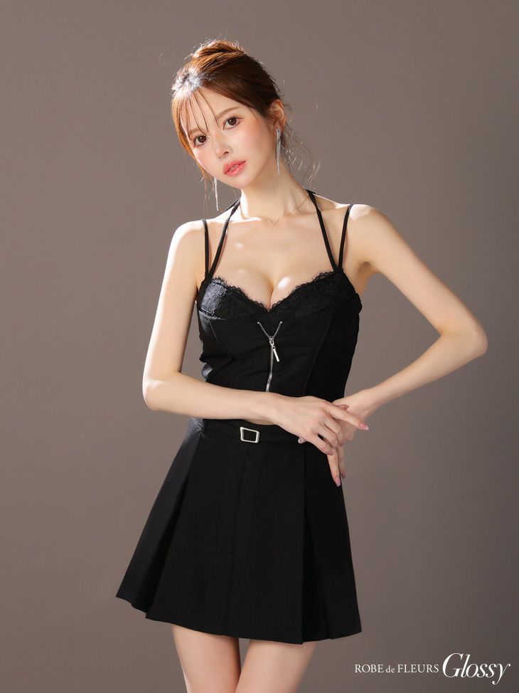 Glossy ローブドフルールグロッシー フロントレースセットアップフレアミニキャバドレス gl4120Glossy ローブドフルールグロッシー フロントレースセットアップフレアミニキャバドレス gl4120