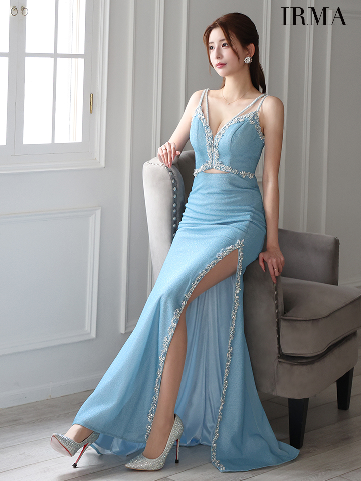 JEAN MACLEAN ジャンマクレーン バイカラー/アシンメトリーフラワー