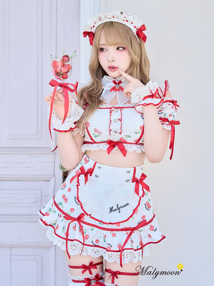 【8点セット】Malymoon マリームーン ホイップチェリーデザートメイド レッド ml10226