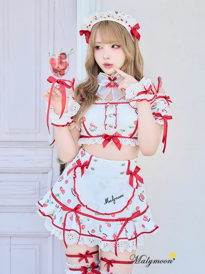 【8点セット】Malymoon マリームーン ホイップチェリーデザートメイド レッド ml10226