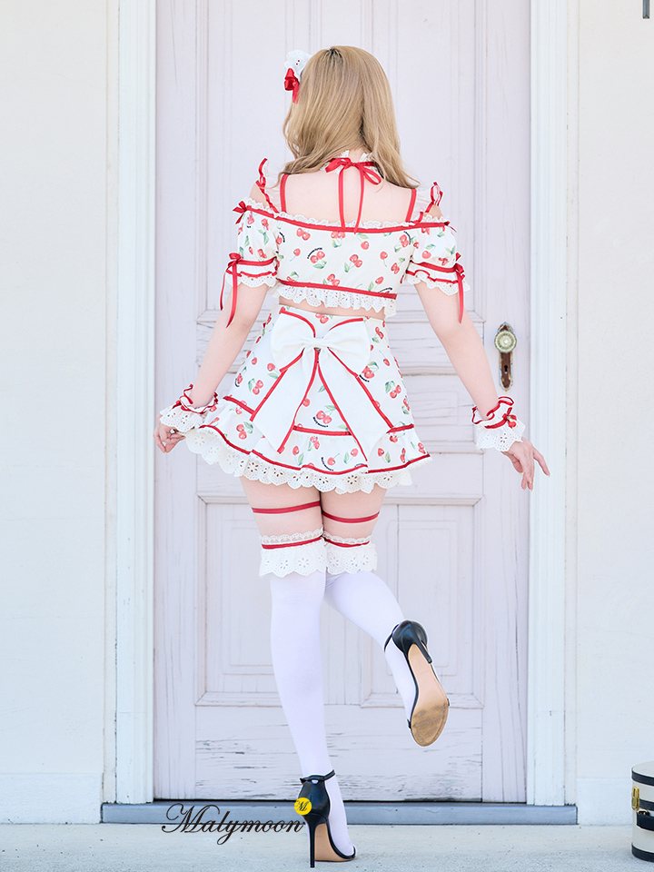 【8点セット】Malymoon マリームーン ホイップチェリーデザートメイド レッド ml10226