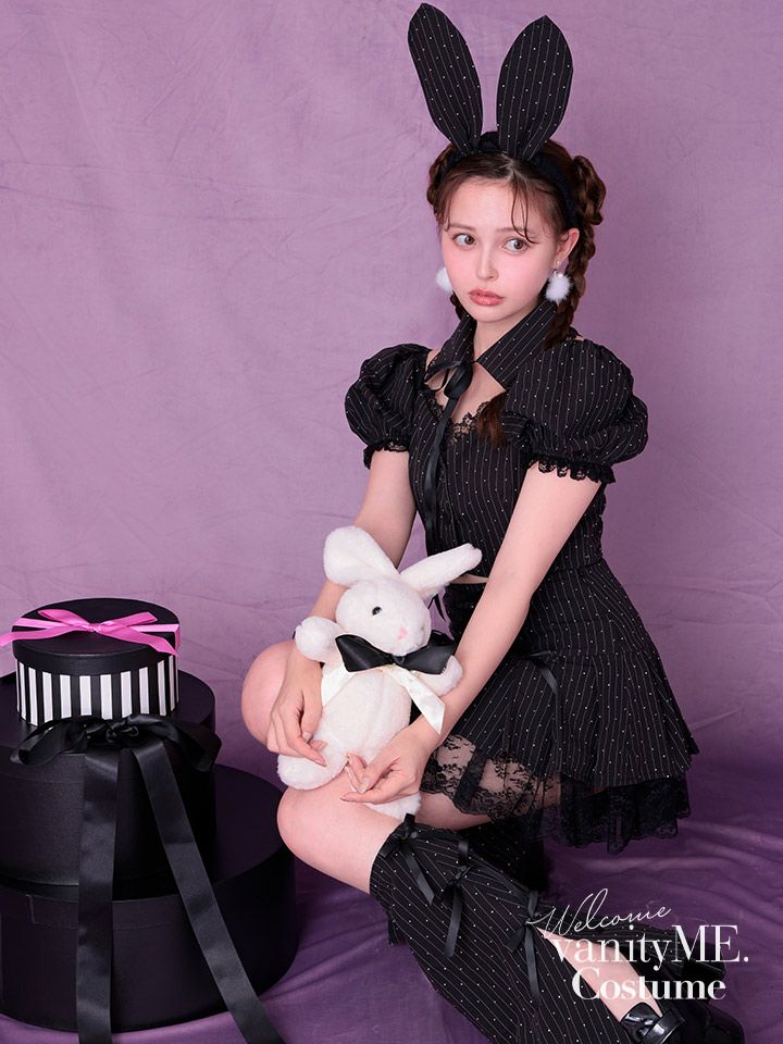 【5点セット】bubu girl bunny ブブ ガール バニー ブラック vcsbn-23989