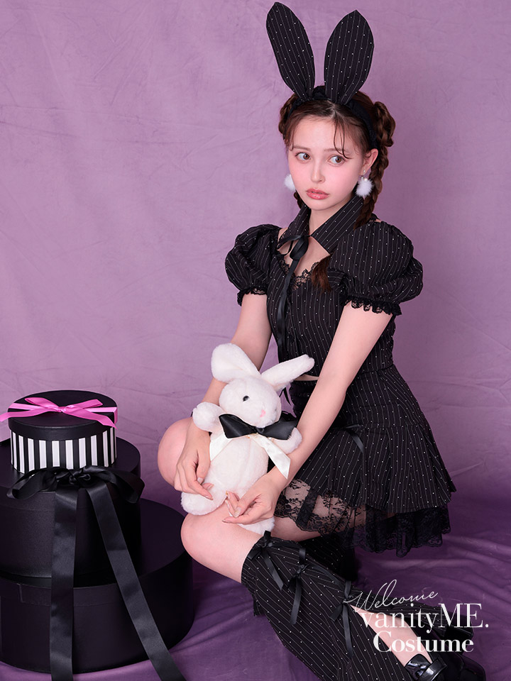 【5点セット】bubu girl bunny ブブ ガール バニー ブラック vcsbn-23989