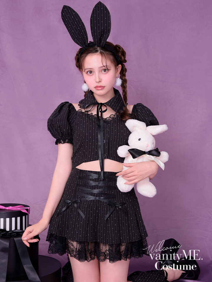 【5点セット】bubu girl bunny ブブ ガール バニー ブラック vcsbn-23989