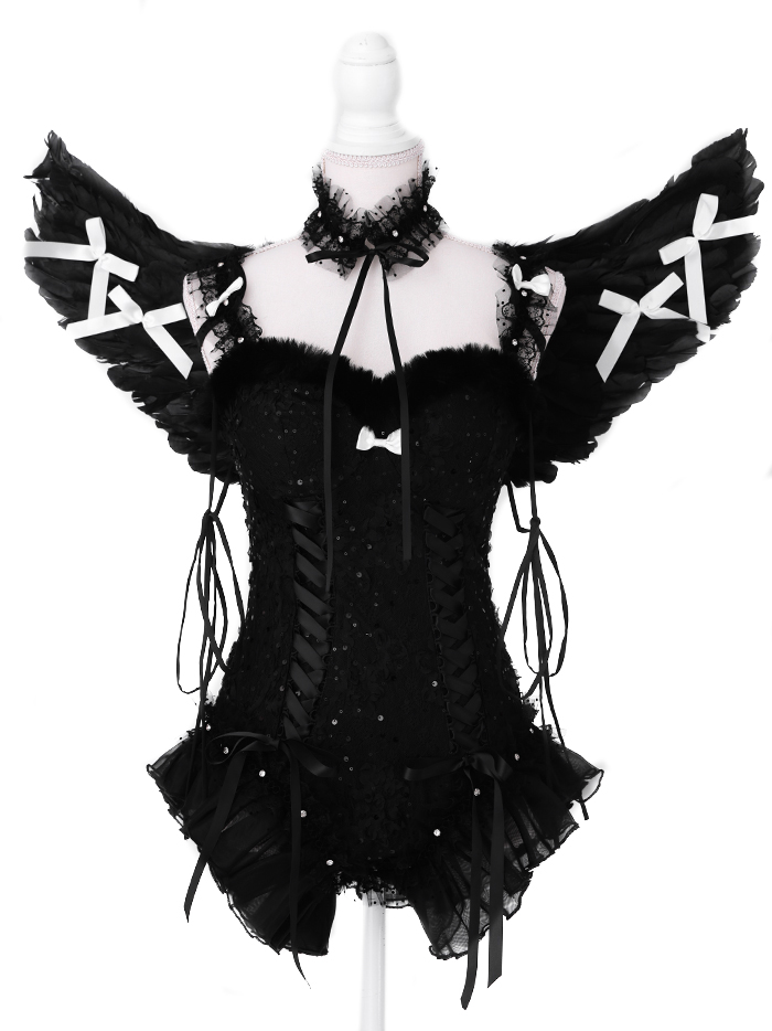 【5点セット】Coquette Angel コケット エンジェル ブラック vcsot-250229-1a