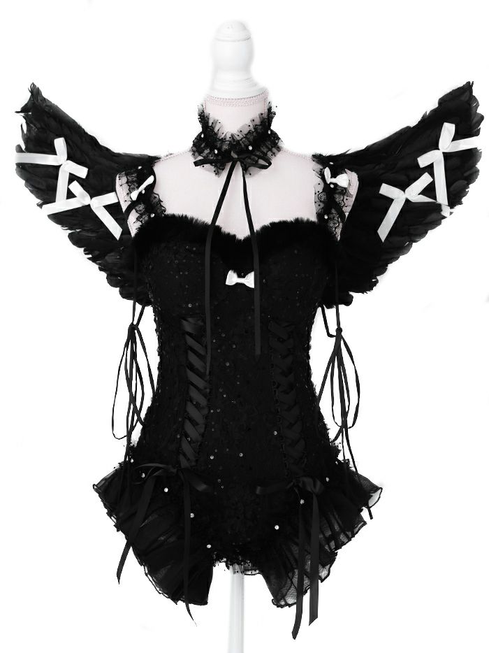 【5点セット】Coquette Angel コケット エンジェル ブラック vcsot-250229-1a