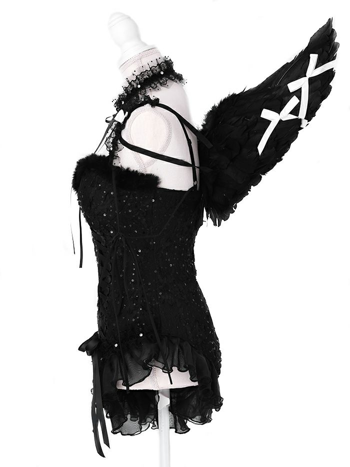 【5点セット】Coquette Angel コケット エンジェル ブラック vcsot-250229-1a