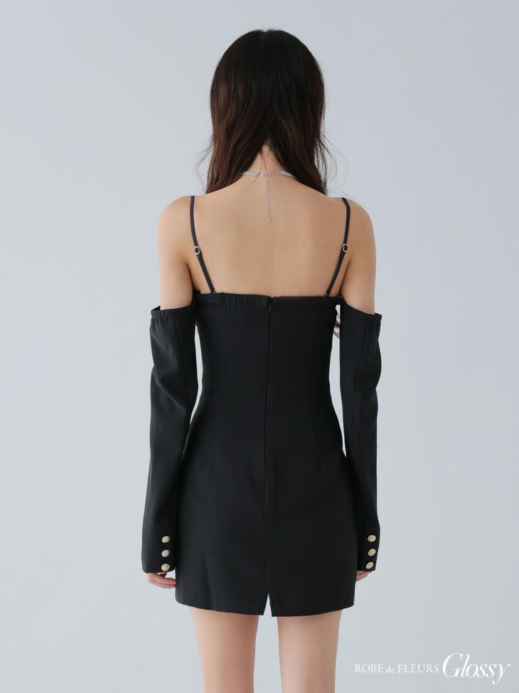 Glossy ローブドフルールグロッシー 2wayオフショルテーラードタイトミニキャバドレス gl3933-c