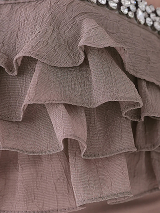 AngelR エンジェルアール ベアトップフリルビジュータイトマイクロミニドレス ar25335-ks