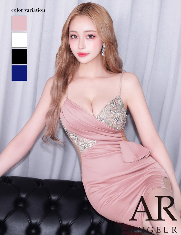 ROBE de FLEURS ローブドフルール ブルー ビジュー