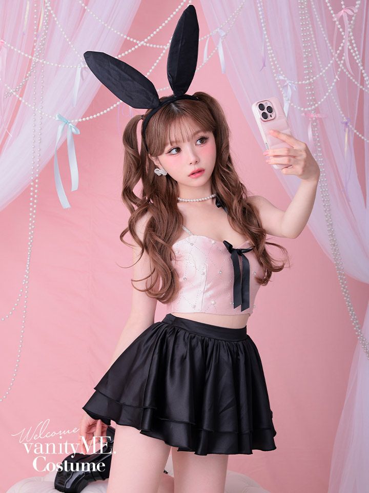 【3点セット】ワンホンバニー ピンク vcsbn-23996