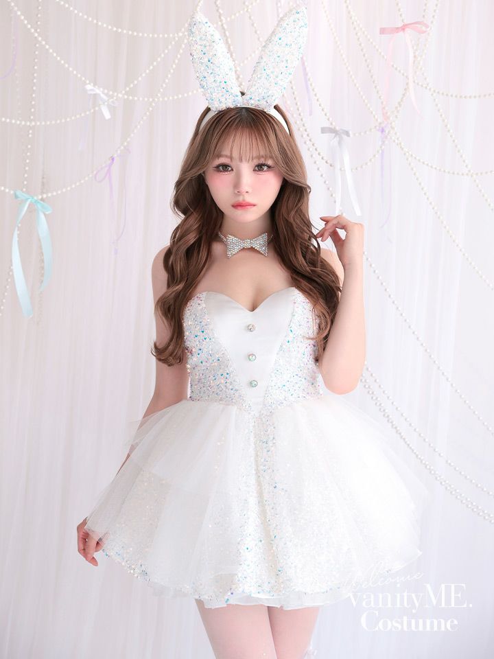 【2点セット】diamond jewelry bunny ダイアモンドジュエリーバニー スカート ホワイト vcsbn-250238-1