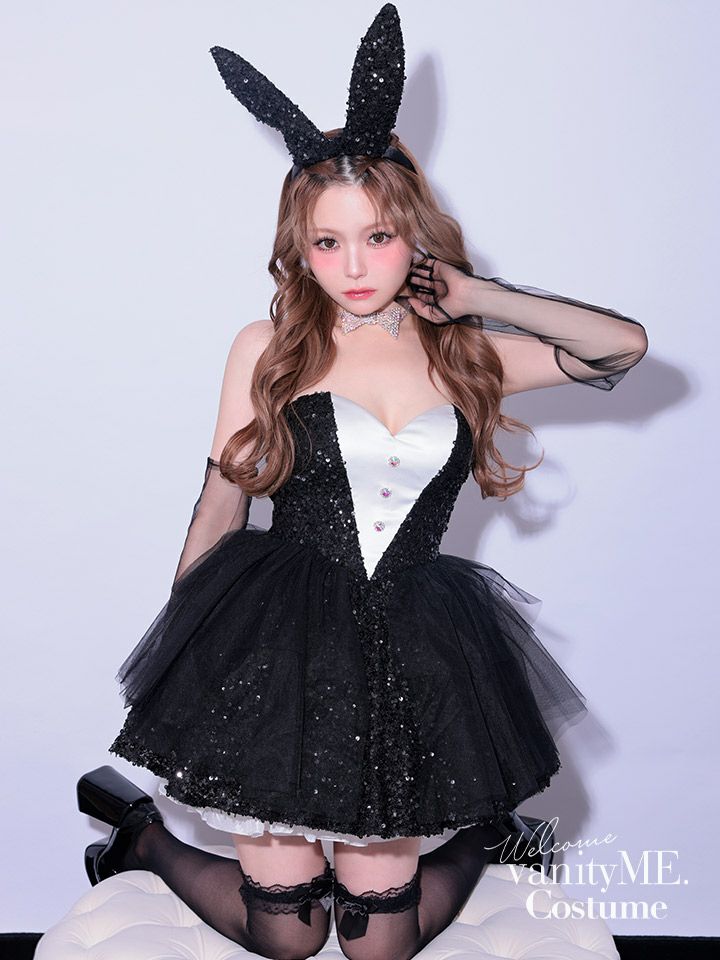 【2点セット】diamond jewelry bunny ダイアモンドジュエリーバニー スカート ブラック vcsbn-250238-2