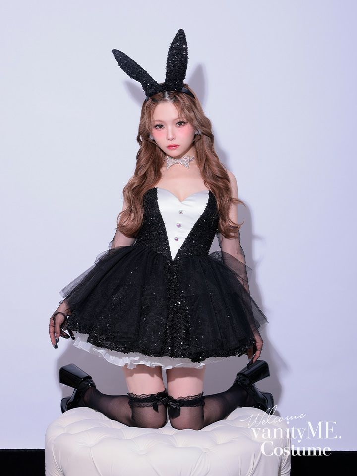 【2点セット】diamond jewelry bunny ダイアモンドジュエリーバニー スカート ブラック vcsbn-250238-2