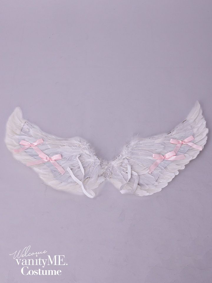 リボン付き 天使羽 ホワイト・ブラック vcsit-256601