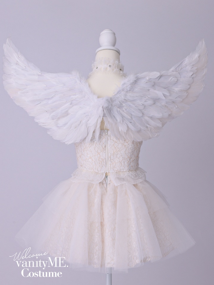 リボン付き 天使羽 ホワイト・ブラック vcsit-256601