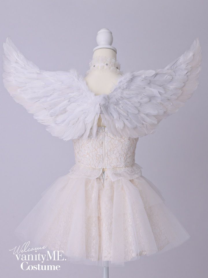 リボン付き 天使羽 ホワイト・ブラック vcsit-256601